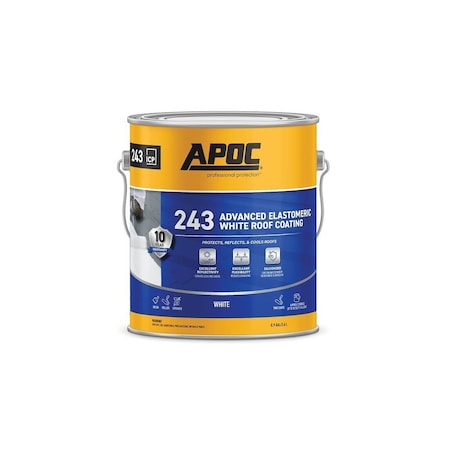 Gardner SK-7801 Elastomeric Roof Coating, White, 3.4 L Pail, Liquid 5530-1-20