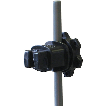 Dare Products Screw-On Black Polyethylene Electric Fence Insulator, 25PK WESTERN-RP-25B