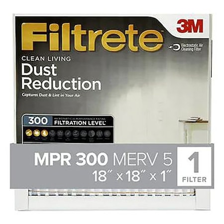 Filtrete Dust Reduction Pleated Air Filter, 18x18x1 317-4