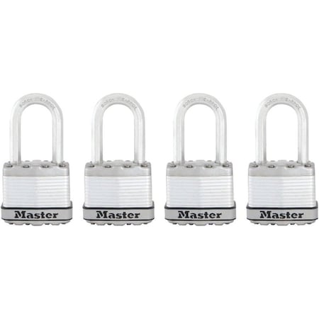 Master Lock Magnum Series Padlock, Keyed Alike Key, 516 in Dia Shackle, 112 in H Shackle M1XQLF