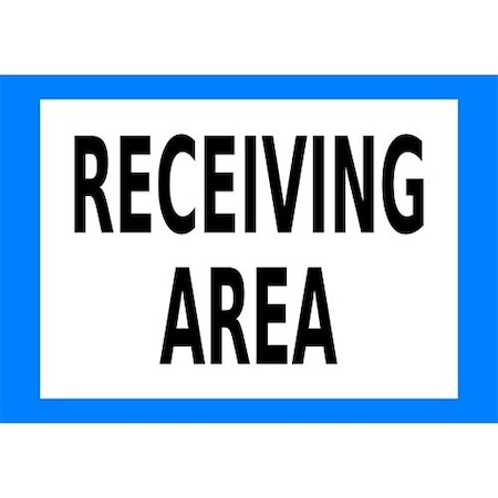 Piprd Receiving Area Floor Sign, 16"x24" STRA1624