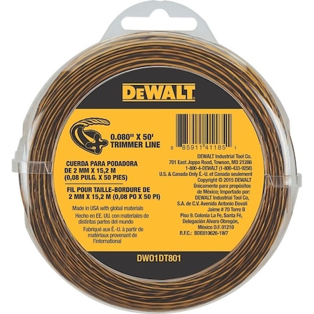 Black & Decker TRIMMER LINE 080X50FT DWO1DT801