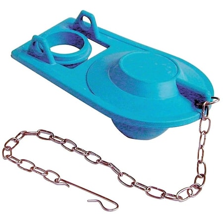 Danco Toilet Tank Flapper, Rubber, Blue 88442
