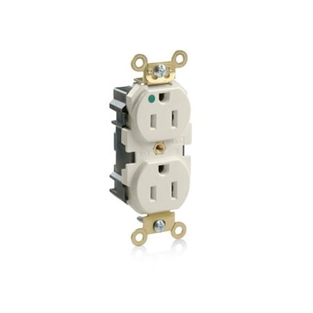 Leviton Lev-Lok Hospital Grade-MRI Duplex Receptacle, 15 Amp, 125 Volt MRI15-T