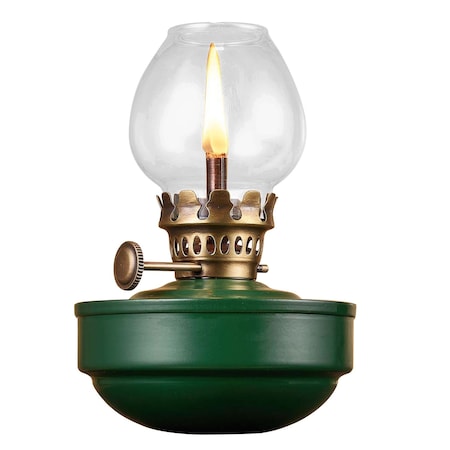 Kings County Tools Oil Lamp 5 in Tall Nautica, Naval-Style Weighted Body & Glass Bulb Decorative Kerosene Lantern GW81A02-02