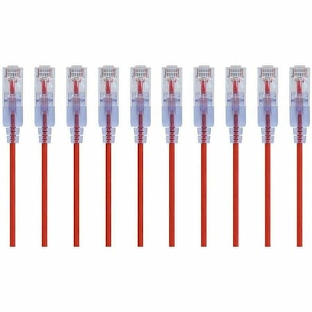 Monoprice SlimRun Cat6A Ethernet Patch Cable - Snagless RJ45_ UTP_ Pure Bare Cop 29440