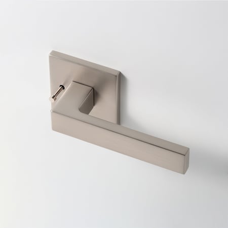 Mcbowery Allen Satin Nickel Combined Bed/Bath & Hall/Closet Modern Door Handle (Privacy/Passage) MB-1101PVSN-RH