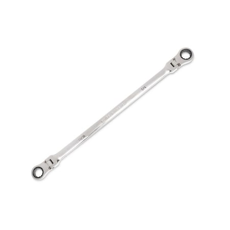 Gearwrench 90-Tooth 12 Point GearBox Double Flex Ratcheting Wrench 11/16 inx3/4 in 86829