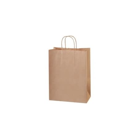 Bubblefast 250-10 x 5 x 13'' Kraft Paper Shopping Bags, 250PK BFBGS104K