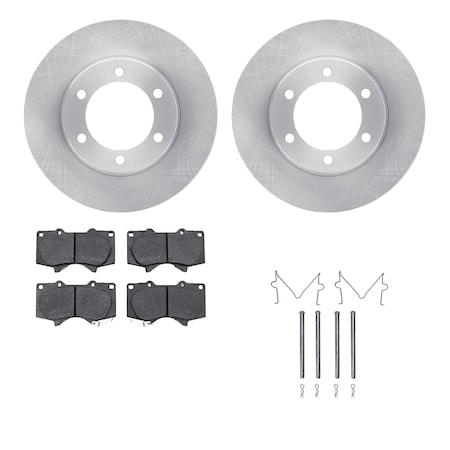 Dynamic Friction Co DFC Brake Rotor- Heavy Duty Brake Pad includes Hardware 6412-76038