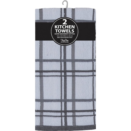 Kay Dee Designs Charcoal Terry Kitchen Towel, 2PK R6448