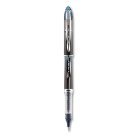 Uni-Ball ELITE Stick Roller Ball Pen, 0.5mm, Blue-Blk Ink, Blk/Blue Barrel 69020