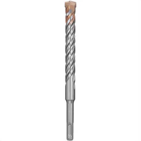 Black+Decker Masonry Drill Bit, 2-Cutter, 1-1/8 in Drill Bit, Round Cutting, 25/64 in Shank DW5469