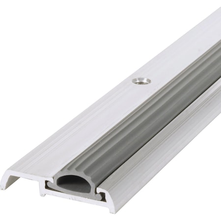 M-D Building Products Building Products 1-3/8'' x 7/16'' x 36'' Silver Aluminum and Vinyl Mini Low-Profile Threshold 8243