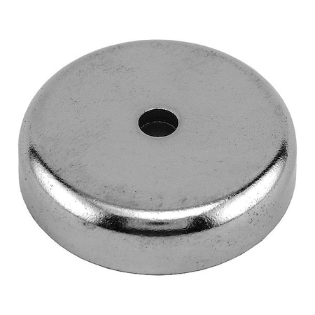 Zoro Select Rare Earth Magnet, Silver, Steel NAC020000NBX
