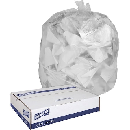30 gal Medium, 0.60 mil (15 Micron), Clear, 250 PK