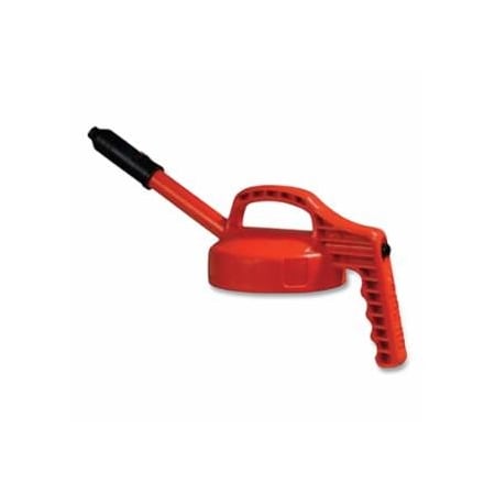 Oilsafe Stretch Spout Lid, 0.5 in dia, Orange, Engineering Plastic 399-100306