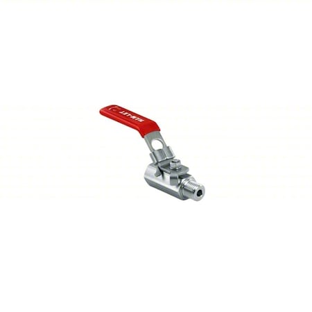 Ham-Let Manual Two-Way Ball Valve, Straight, Lever H-785-SS-R-1/4-T-LD