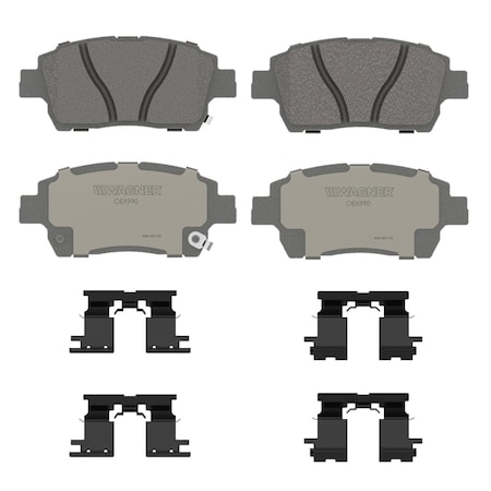 Wagner Brake OEX Front Disc Brake Pad Set Premium Ceramic,  OEX990