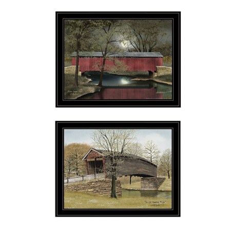 Set Of Two Bridge Collection I 2 Black Framed Print Wall Art, 2PK