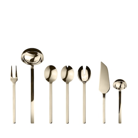 Mepra Stile By Pininfarina Serving Set - 7 Pieces - Champagne 10752207C