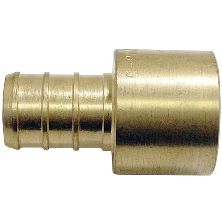Apollo Valves Pipe Adapter, 34 in, PEX x Female Solder, Brass, 200 psi Pressure APXFS3434