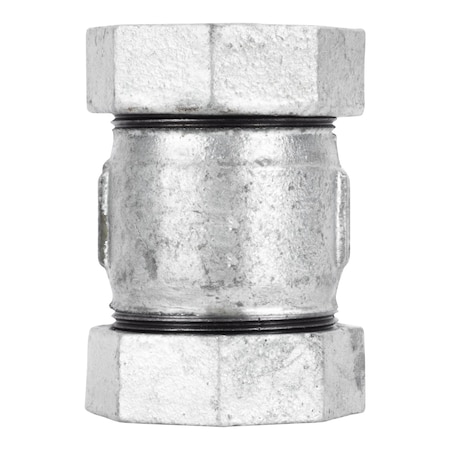 B & K STZ Industries 1 in. Compression X 1 in. D Compression Galvanized Malleable Iron 3 in. L Coupling 311CCL-1