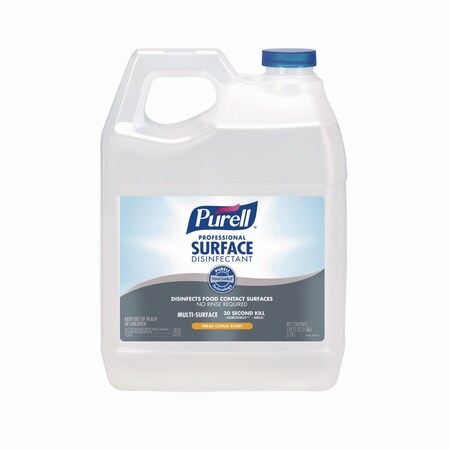 Purell Professional Surface Disinfectant, Fresh Citrus, 1 gal Bottle 4342-04