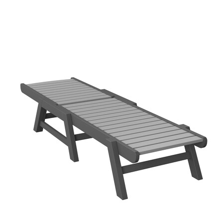 Polybird CHAISE LOUNGE. LIGHT GRAY AND CHARCOAL POLYBIRD P70