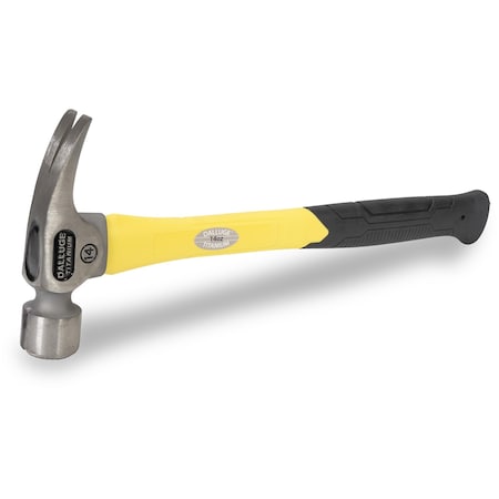 Vaughan Dalluge Series 14 oz Titanium Hammer, Milled Face, 15 in Fiberglass Handle, Framing Hammer VN07172