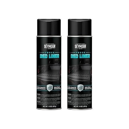 Seymour Midwest Truck Bed Liner, Specialty Automotive Truck Bed Coating Spray Paint net 15 oz., 2PK 2041-2