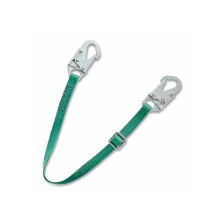 Msa Safety V-SERIES, Restraint Lanyard, Adjustable Web, 3 ft L, 36C, Small Steel Snaphooks, Single, 400 lb 454-10201454