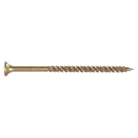Hillman 42484 No. 10 x 3 in. Ceramic Coat Wood Screws- Bronze Colored 196748