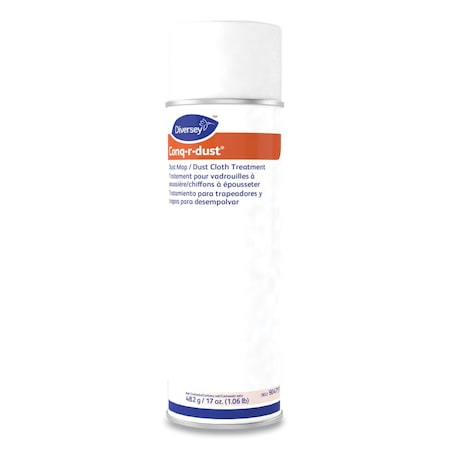 Diversey Conq-r-Dust Dust Mop/Dust Cloth Treatment, Amine Scent, 17oz, PK12 904751