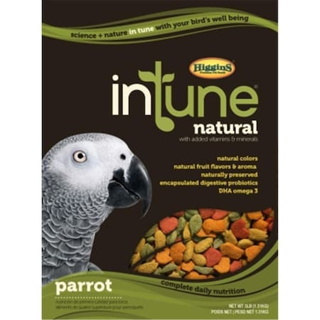 Higgins Pet Food Intune Natural Diet For Parrots, 3 lbs. HS30253