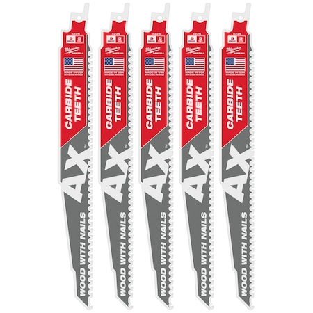 Milwaukee Tool THE AX w/CARBIDE TEETH 5T 9L 5PK 48-00-5526