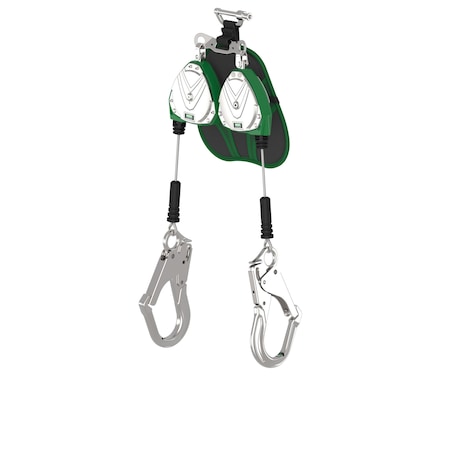 Msa Safety V-TEC(R) EDGE Self Retracting Lifeline, D-Ring, Steel, 2 Leg(s), 310 lb Weight Capacity VTLEG-022-PA-A