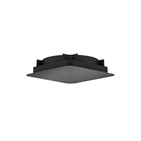 Axor Citterio C Showerhead 270 Square 1-Jet Flush Ceiling, 2.5 GPM in Brushed Black Chrome 28795341