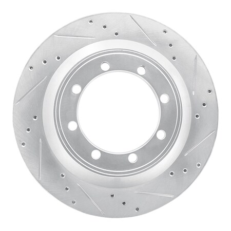Dynamic Friction Co DFC Brake Rotor - Drilled and Slotted - Silver 631-54212R