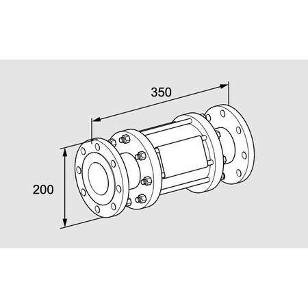 Honeywell Kromschroder Non-Return Gas Valve, GRS Type, 15–80 DN, Threaded/Flanged, 100 mbar/5 bar KS03150642
