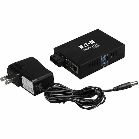 Eaton Tripp Lite Series Gigabit Multimode Fiber to Ethernet Media Converter, 10/100BaseT to N784-001-SC