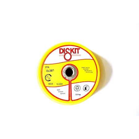 Diskit Diskit Abrasive Sanding Pad 05369: Very Soft, 5", hook, 0 Hole, Slant Profile MADE IN USA 05369