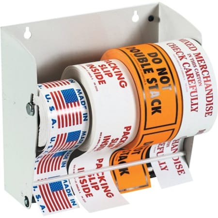 Box Packaging Manual Wall Mount Dispenser Up To 8-1/2 Width Labels 9L x 9W x 5H LDM850