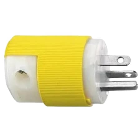 Hubbell Wiring Device-Kellems Straight Blade Plug, 5-20P, 20 A, 125V AC, 2 Pole, Screw Terminals, Grounded HBL53CM66C