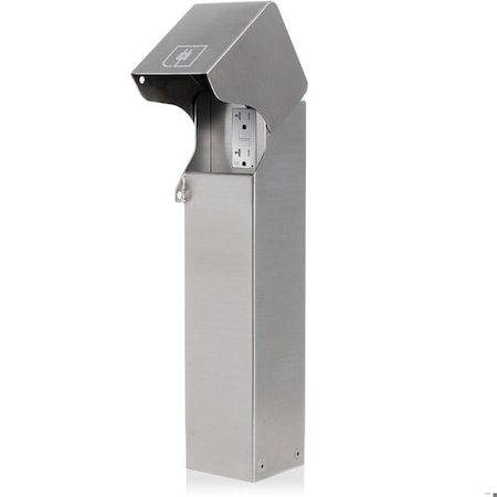 Leviton 24.0" H, 4.89" D, 4.27" W, 3R, 304 Stainless Steel 1PF24-1S