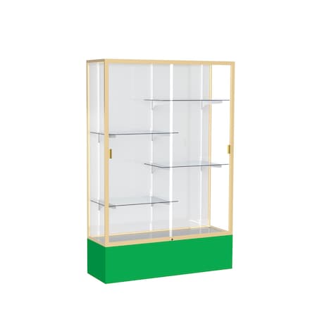 Ghent Spirit Floor Display Case 48x72x16, White, Champange 374WB-GD-KG