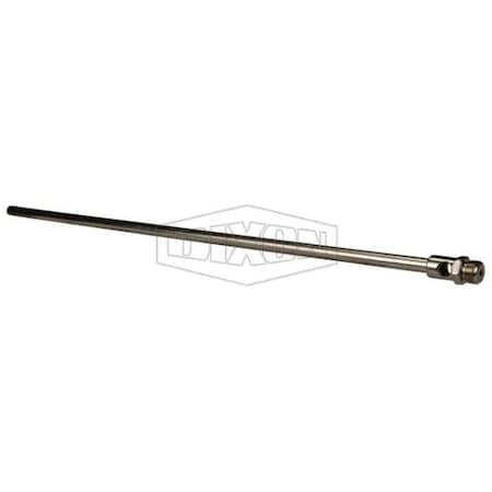 Dixon Blow Gun Extension, Nickel Plated, For Use with Air Chief Lever Operated Blow Gun, 1/8 in MNPT, Ste BGE18
