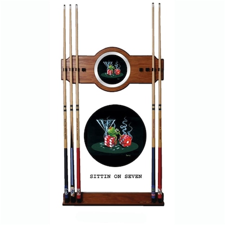 Powerhouse Sitting On Seven Pool Cue Rack PO3718406
