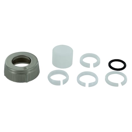 Valterra Faucet Spout Nut, Use With Phoenix/ Catalina/ Utopia Faucet Spout; Tubular Style; Brushed Nickel PF281027