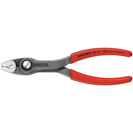 Knipex 6 in. Chrome Vanadium Steel TwinGrip Slip Joint Pliers 82 01 150 SBA